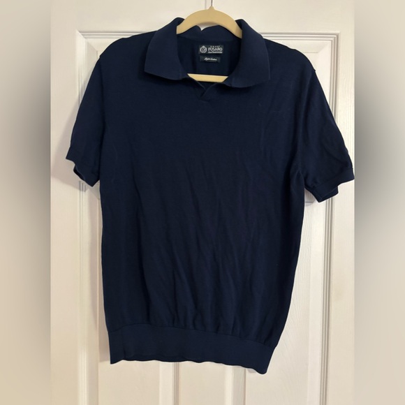 Italian Boutique Navy Men's Shirt - Picture 3 of 6